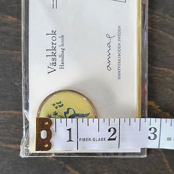 Deadstock Swedish national flower and flags emblem handbag - Picture 4 of 4